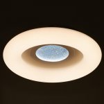 Светильник с ПДУ 670502N LED 96Вт 3 режима 3000-6000К диммер белый-хром 50х50х10 см