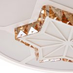 Светильник с ПДУ 670503N LED 105Вт 3 режима 3000-6000К диммер белый-хром 50х50х9 см