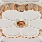 Светильник с ПДУ 670504N LED 105Вт 3 режима 3000-6000К диммер белый-хром 50х50х9 см