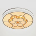 Светильник с ПДУ 670504N LED 105Вт 3 режима 3000-6000К диммер белый-хром 50х50х9 см