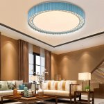 Светильник с ПДУ 670506N LED 48Вт 3 режима 3000-6000К диммер синий 40х40х9 см