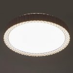 Светильник с ПДУ 670509N LED 72Вт 3 режима 3000-6000К диммер розовый 50х50х9 см