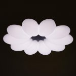 Светильник с ПДУ 670512N LED 140Вт 3 режима 3000-6000К диммер белый-серый 56х56х10,5 см