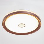 Светильник с ПДУ 670521N LED 72Вт 3 режима 3000-6000К диммер кофе 49х49х8 см