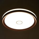 Светильник с ПДУ 670521N LED 72Вт 3 режима 3000-6000К диммер кофе 49х49х8 см