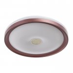 Светильник с ПДУ 670521N LED 72Вт 3 режима 3000-6000К диммер кофе 49х49х8 см