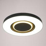 Светильник с ПДУ 670522N LED 80Вт 3 режима 3000-6000К диммер серый 51х51х8 см