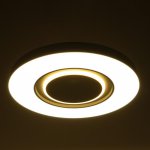 Светильник с ПДУ 670522N LED 80Вт 3 режима 3000-6000К диммер серый 51х51х8 см