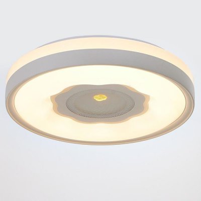 Светильник с ПДУ 670523N LED 80Вт 3 режима 3000-6000К диммер белый 49х49х9,5 см Светильник с ПДУ 670523N LED 80Вт 3 режима 3000-6000К диммер белый 49х49х9,5 см