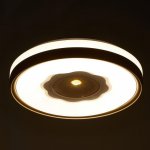 Светильник с ПДУ 670524N LED 80Вт 3 режима 3000-6000К диммер золото 49х49х9,5 см