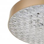 Светильник с ПДУ 670526N LED 72Вт 3 режима 3000-6000К диммер золото 48х48х12 см