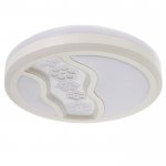 Светильник с ПДУ 670528N LED 72Вт 3 режима 3000-6000К диммер белый 49х49х9,5 см