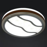 Светильник с ПДУ 670529N LED 72Вт 3 режима 3000-6000К диммер белый 49х49х9,5 см