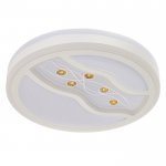 Светильник с ПДУ 670529N LED 72Вт 3 режима 3000-6000К диммер белый 49х49х9,5 см