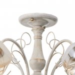 Люстра 673103/5 E27 40Вт белый с золотой патиной 66х66х32 см