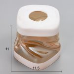 Люстра 673103/5 E27 40Вт белый с золотой патиной 66х66х32 см