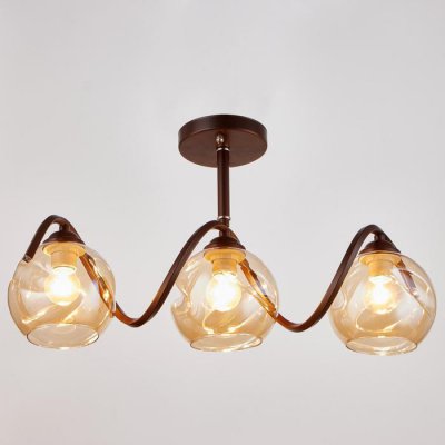 Люстра 673106/3 E27 40Вт кофе 54х14х32 см Люстра 673106/3 E27 40Вт кофе 54х14х32 см