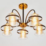 Люстра 673108/5 E27 40Вт бронза-черный 58х58х37 см