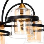 Люстра 673108/5 E27 40Вт бронза-черный 58х58х37 см