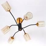 Люстра 673109/6 E27 40Вт бронза-черный 89х48х37,5 см