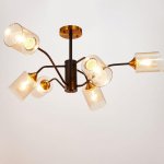 Люстра 673109/6 E27 40Вт бронза-черный 89х48х37,5 см