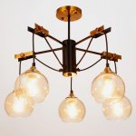 Люстра 673111/5 E27 40Вт бронза-черный 55х55х37 см