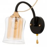 Бра 673117/1 E27 40Вт золото-черный 23х13х24,5 см