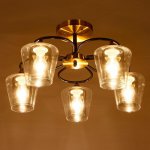 Люстра 673118/5 E27 40Вт бронза-черный 58х58х27 см