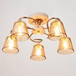 Люстра 673120/5 E27 40Вт белый-золото 45х45х21 см