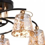 Люстра 673123/5 E27 40Вт черный-золото 55х55х27,5 см