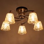 Люстра 673123/5 E27 40Вт черный-золото 55х55х27,5 см