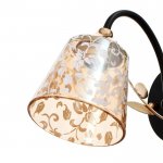 Бра 673124/1 E27 40Вт черный-золото 24х12х17 см