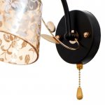 Бра 673124/1 E27 40Вт черный-золото 24х12х17 см