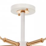 Люстра 673125/5 E27 40Вт белый-золото 62х62х25 см