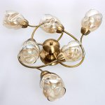 Люстра 673126/6 E27 40Вт бронза 68х68х25 см