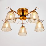 Люстра 673128/5 E27 40Вт бронза-черный 59х59х26 см