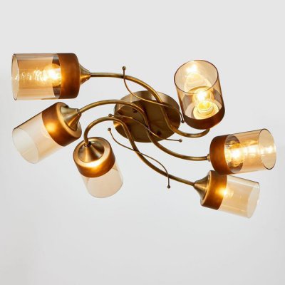 Люстра 673131/6 E27 40Вт бронза 63х45х17 см