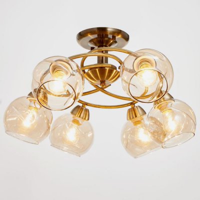 Люстра 673133/6 E27 40Вт бронза 52х52х24 см