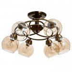 Люстра 673133/6 E27 40Вт бронза 52х52х24 см