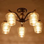 Люстра 673139/5 E27 40Вт черный-золото 59х59х30,5 см