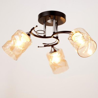 Люстра 673141/3 E27 40Вт черный-хром 56х56х28 см Люстра 673141/3 E27 40Вт черный-хром 56х56х28 см