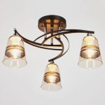 Люстра 673143/3 E27 40Вт черный-хром 53х53х29 см