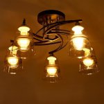 Люстра 673144/5 E27 40Вт черный-хром 53х53х29 см