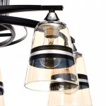 Люстра 673144/5 E27 40Вт черный-хром 53х53х29 см