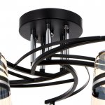 Люстра 673144/5 E27 40Вт черный-хром 53х53х29 см