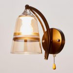 Бра 673145/1 E27 40Вт черный-хром 21,5х14х18,5 см