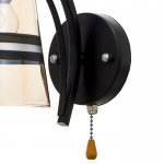 Бра 673145/1 E27 40Вт черный-хром 21,5х14х18,5 см