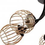 Люстра 673148/5 E27 40Вт черный-золото 54х54х23,5 см