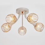 Люстра 673149/5 E27 40Вт белый-золото 54х54х23,5 см