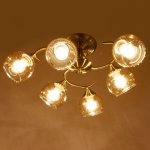 Люстра 673150/6 E27 40Вт бронза 52х52х24 см